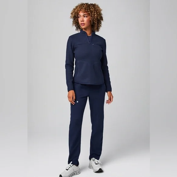 Fabletics Pace Navy Blue Size Small Quarter Zip - Picture 2 of 8